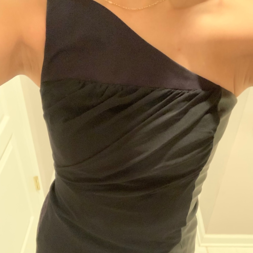 A|X One-Shoulder Black Top